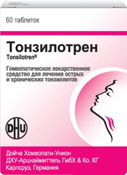 Тонзилотрен, таблетки Тонзилотрен, таблетки